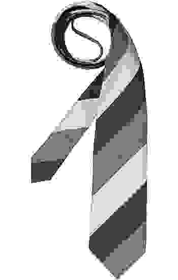 ETON Krawatte, Seide-Baumwolle, Bordeaux-ecru Gestreift – Bild 2