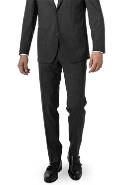 CARL GROSS Hose, Schurwolle, Anthrazit Meliert