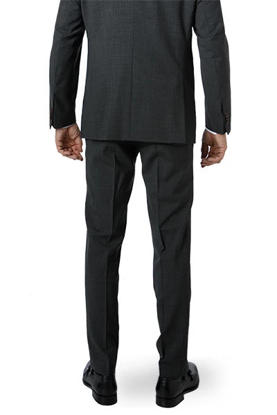 CARL GROSS Hose, Schurwolle, Anthrazit Meliert – Bild 3