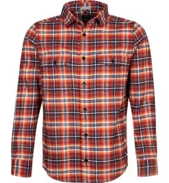 OLYMP Hemd, Modern Fit, Baumwolle, Caramel Kariert