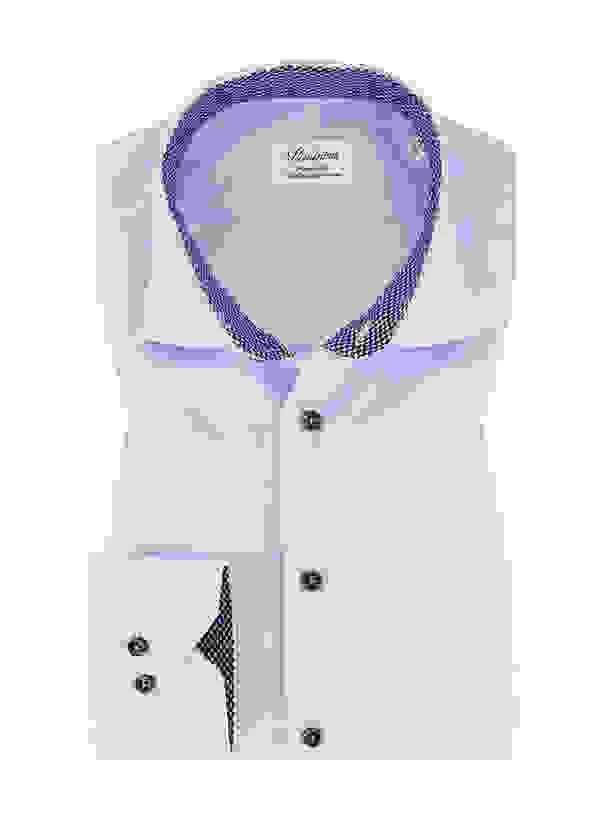 Stenströms Hemd, Fitted Body, Baumwolle, Hellblau Gestreift – Bild 4