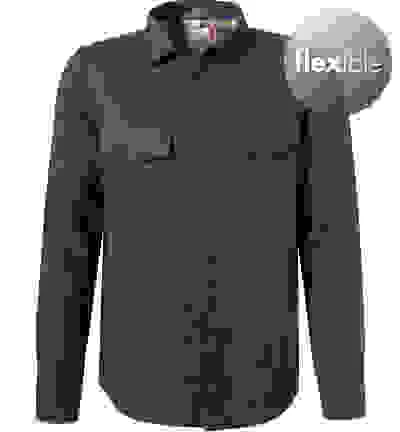 OLYMP Hemd, Body Fit, Reines Leinen, Nachtblau – Bild 3