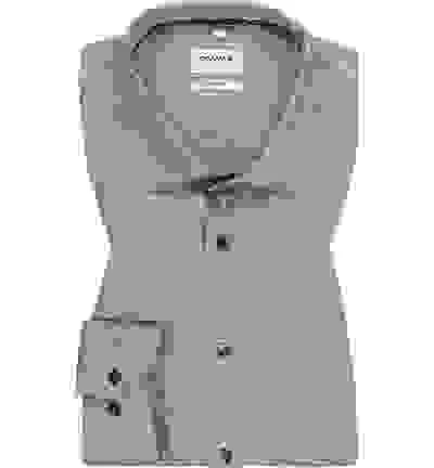 OLYMP Hemd, Body Fit, Baumwoll-Stretch, Extra Langer Arm, Marineblau Meliert – Bild 4