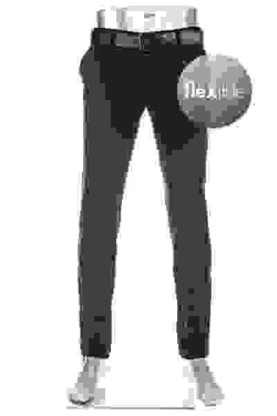 Alberto Hose Jump, Slim Fit, Funktionsfaser Mit Fleeceinnenseite, Schwarz – Bild 7