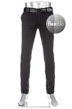 Alberto Hose Jump, Slim Fit, Funktionsfaser Mit Fleeceinnenseite, Schwarz
