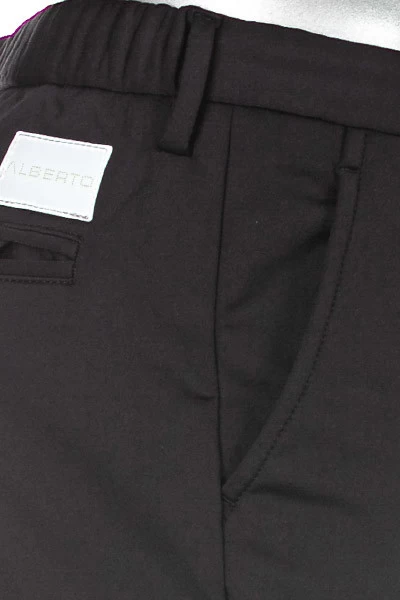 Alberto Hose Jump, Slim Fit, Funktionsfaser Mit Fleeceinnenseite, Schwarz – Bild 6