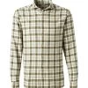Stenströms Hemd, Fitted Body, Flanell, Khaki Kariert