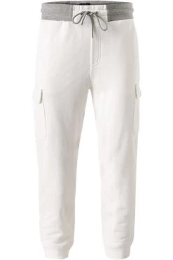 Hackett Sweatpants, Classic Fit, Baumwolle, Ecru