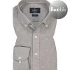Hackett Hemd, Slim Fit, Piqué, Grau Meliert