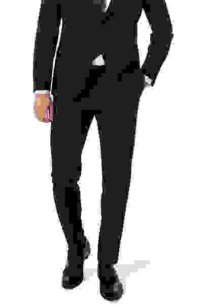 Hose Genius, Slim Fit, Schurwoll-Stretch, Schwarz – Bild 5