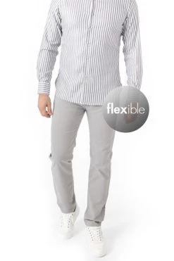 Pierre Cardin Hose Antibes, Baumwolle, Grau