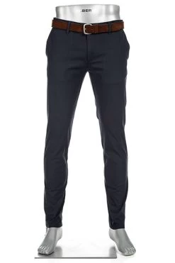Alberto Chino Rob, Slim Fit, Baumwolle, Dunkelblau