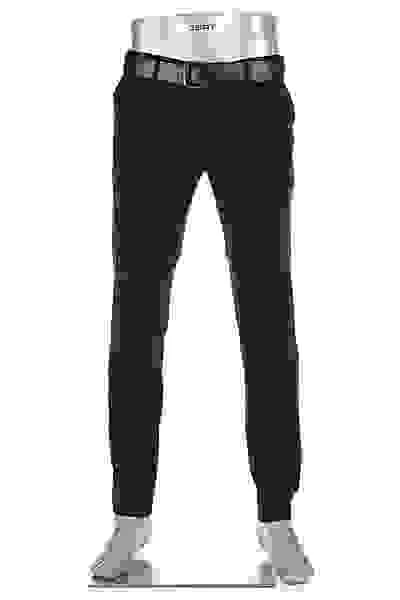 Alberto Chino Rob, Slim Fit, Baumwolle, Schwarz – Bild 7