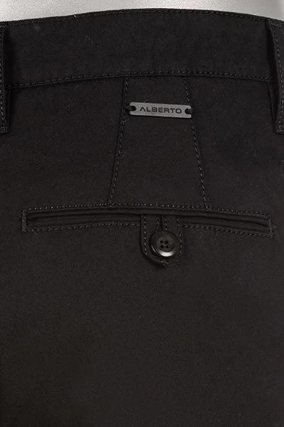 Alberto Chino Rob, Slim Fit, Baumwolle, Schwarz – Bild 2