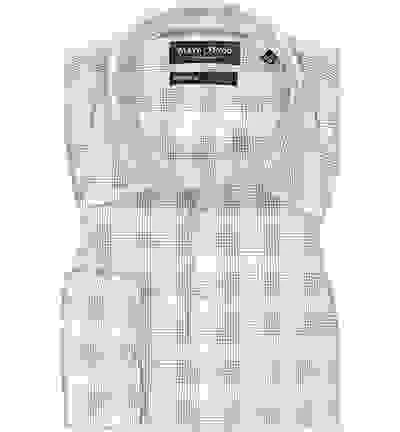 Marc O'Polo Hemd, Regular Fit, Bio Baumwolle, Weiß-schwarz Kariert – Bild 4