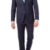 Anzug, Modern Fit, Schurwoll-Stretch, Navy