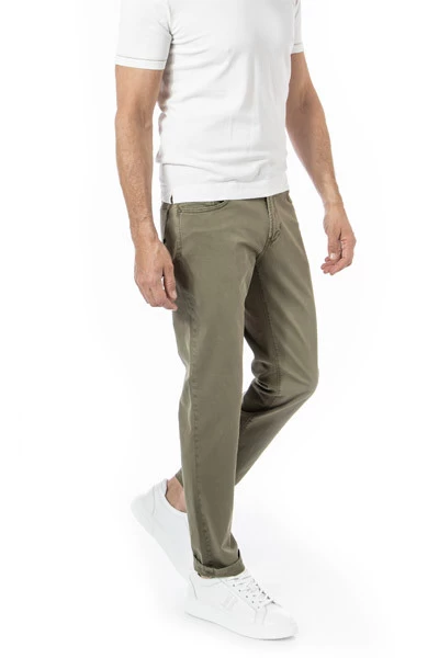 Hose, Baumwolle, Militärgrün – Bild 3