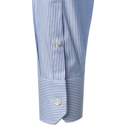 Hemd, Regular Fit, Baumwolle, Blau-weiß Gestreift – Bild 2