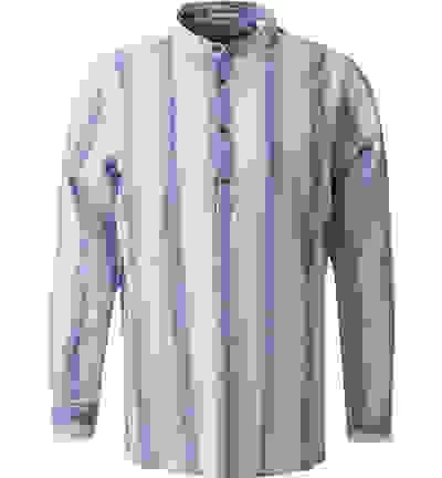 Hemd, Bio Baumwolle-Leinen, Blau-weiß Gestreift – Bild 4