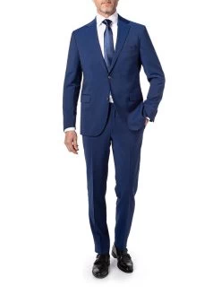 Anzug Sean-Janis, Shaped Fit, Schurwolle, Tintenblau