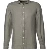 Hackett Hemd, Slim Fit, Reines Leinen, Grün