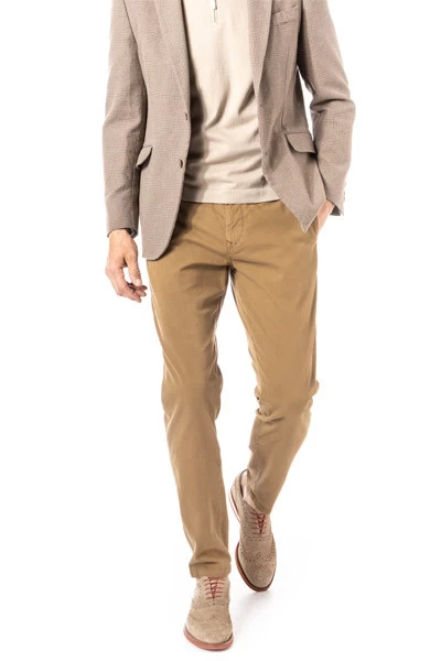 BOSS ORANGE Chino, Baumwolle, Camel