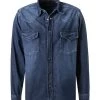BOSS ORANGE Overshirt, Baumwoll-Denim, Indigo