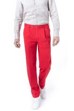 Hose Morello U, Baumwolle, Rot