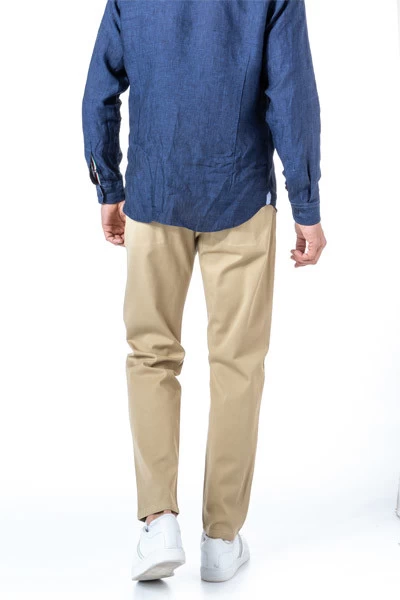 Hose, Baumwolle, Hellbeige – Bild 3