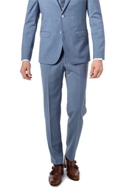 Baldessarini Hose, Schurwolle, Blau