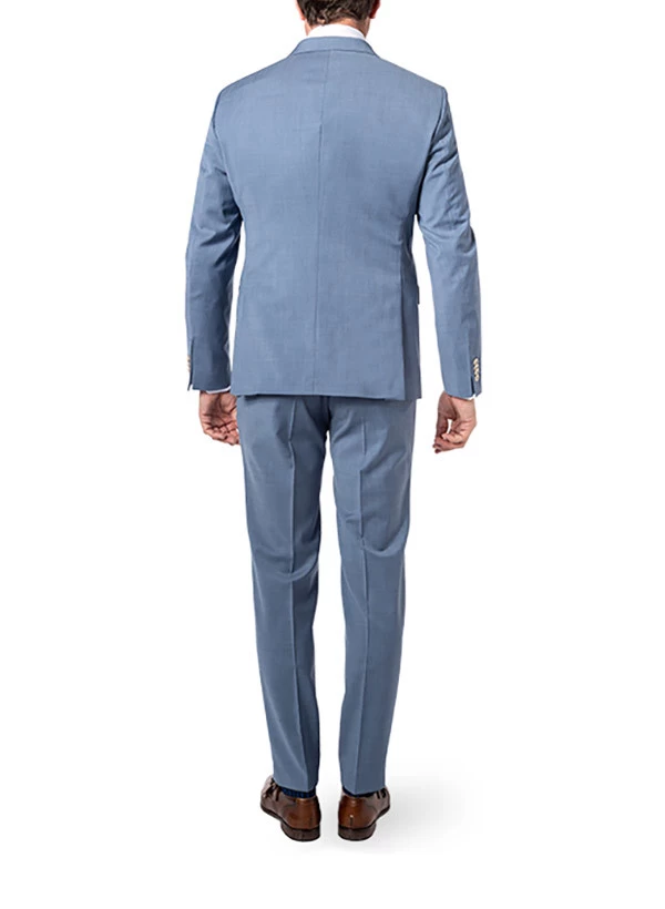 Baldessarini Anzug Mit Weste, Slim Fit, Schurwolle, Blau – Bild 3
