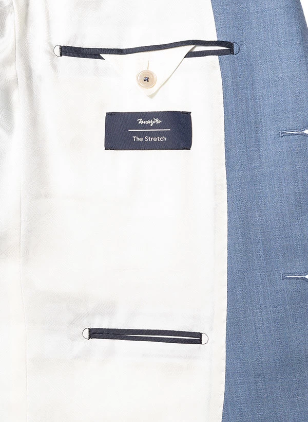 Baldessarini Anzug Mit Weste, Slim Fit, Schurwolle, Blau – Bild 5