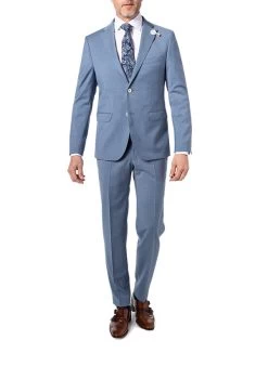 Baldessarini Anzug, Slim Fit, Schurwolle, Blau