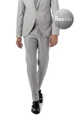 CINQUE Hose, Schurwoll-Stretch, Grau