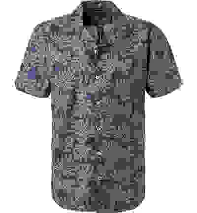 North Sails Kurzarmhemd, Baumwolle, Navy-grün Gemustert – Bild 3