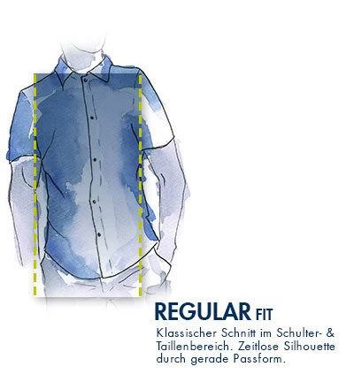 North Sails Kurzarmhemd, Baumwolle, Navy-grün Gemustert – Bild 2