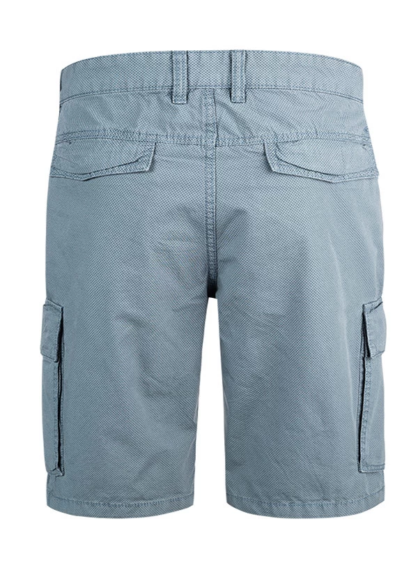 Camel Active Cargoshorts, Regular Fit, Baumwolle, Blau Gemustert – Bild 3