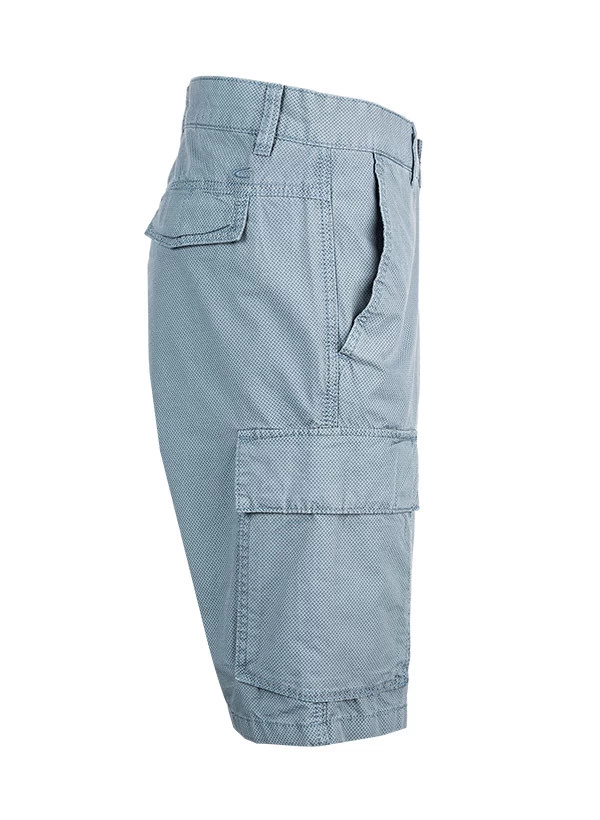Camel Active Cargoshorts, Regular Fit, Baumwolle, Blau Gemustert – Bild 2