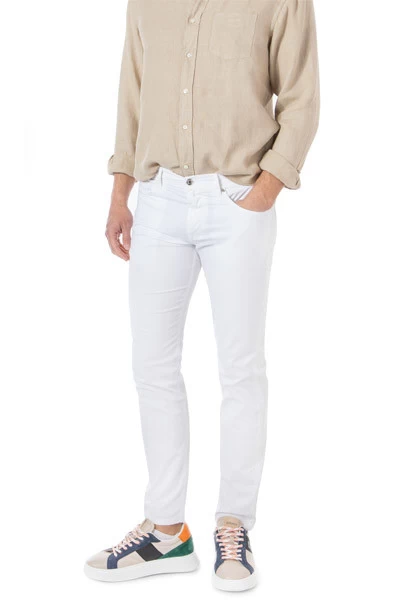 Baldessarini Hose, Regular Fit, Baumwolle, Weiß