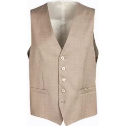 Baldessarini Weste, Slim Fit, Schurwolle, Beige Meliert
