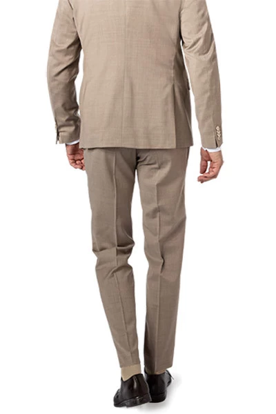 Baldessarini Hose, Slim Fit, Schurwolle, Beige Meliert – Bild 3