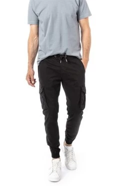 Alpha Industries Cargohose, Baumwolle, Schwarz