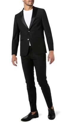 Daniel Hechter Smoking Shape Fit, Woll-Stretch, Schwarz