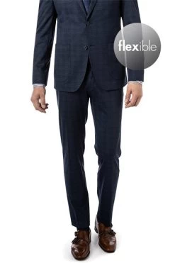 Hose, Modern Fit, Jersey, Navy