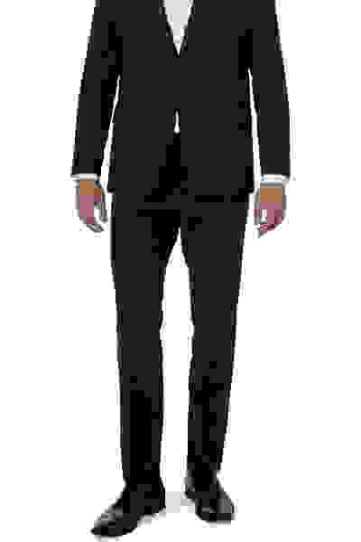 Hose, Shape Fit, Schurwoll-Stretch, Schwarz – Bild 5