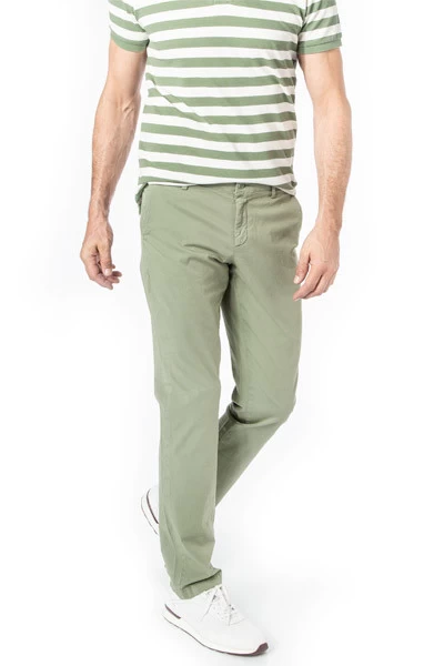 Daniel Hechter Chino, Regular Fit, Baumwolle, Limette – Bild 2