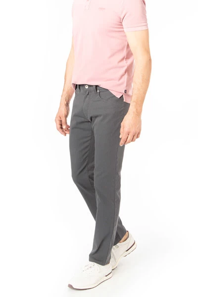 Pierre Cardin Hose, Baumwolle, Asphaltgrau Meliert – Bild 2