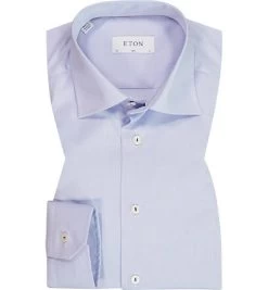 ETON Hemd, Slim Fit, Bio Baumwolle, Hellblau