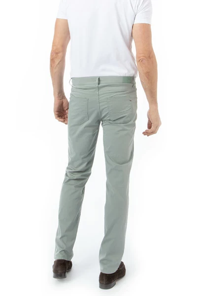 BRAX Hose Cadiz, Baumwolle, Graugrün – Bild 3