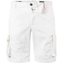 MASON'S Cargoshorts, Baumwolle, Weiß